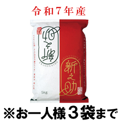 令和7年産 新之助(白米) 袋(5kg入)